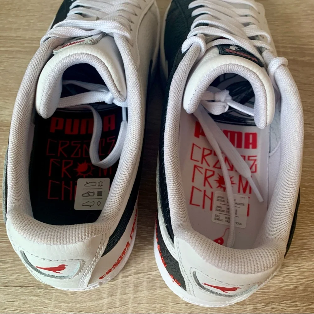 PUMA Clyde x Jeff Staple "Create from Chaos Black & White Sneakers NEW - Picture 6 of 11